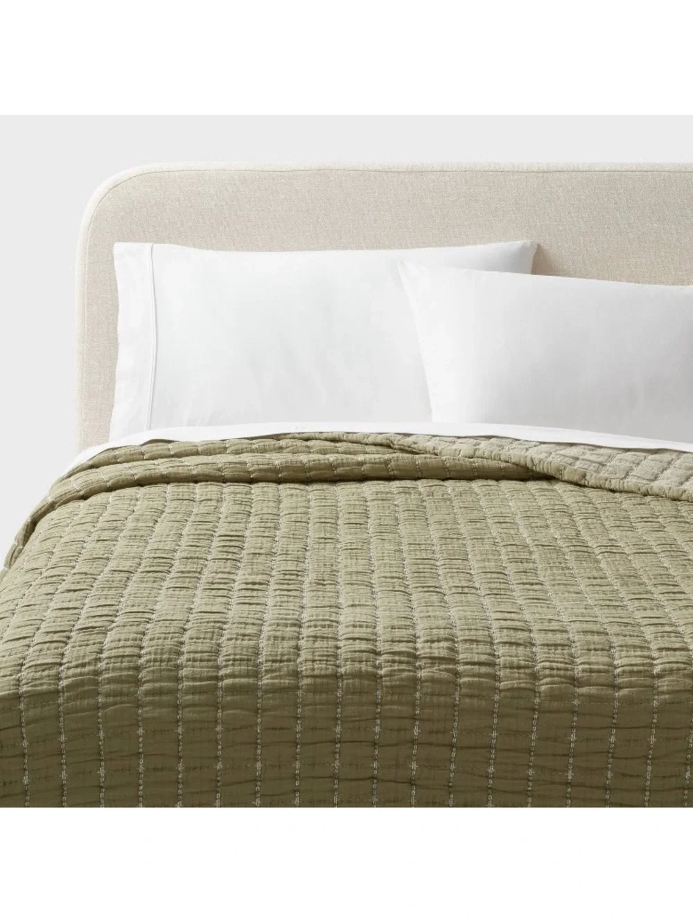 Threshold Moss Green Full/Queen Jersey Quilt